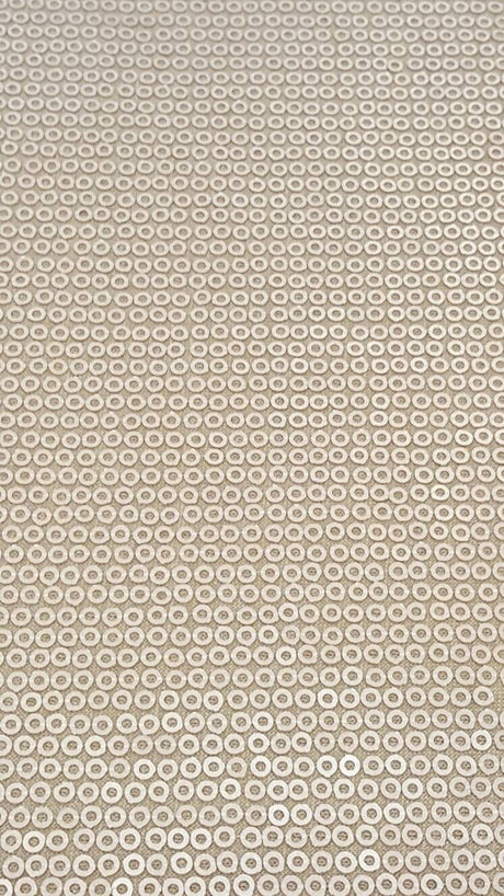 Sequin Stretch Fabric Champagne Gold