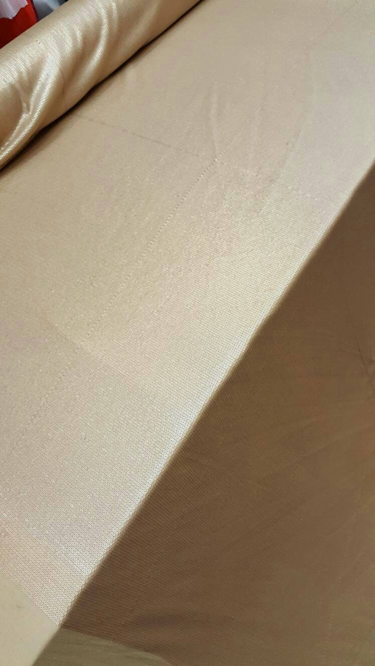 Sequin Stretch Fabric Champagne Gold