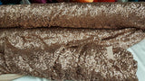 Sequin Mesh Fabric Dark Rose Gold