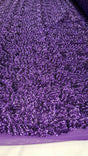 Purple Sequin Stretch Fabric