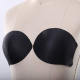 Bra Cups Black Soft Fabric