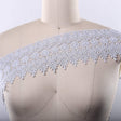 Metallic Lace Trim 4" Silver