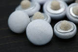 Bridal Satin Button with Canvas Backing