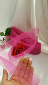 Horsehair Braid Crinoline Trim Hot Pink