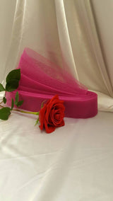 Horsehair Braid Crinoline Trim Hot Pink