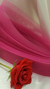 Horsehair Braid Crinoline Trim Hot Pink