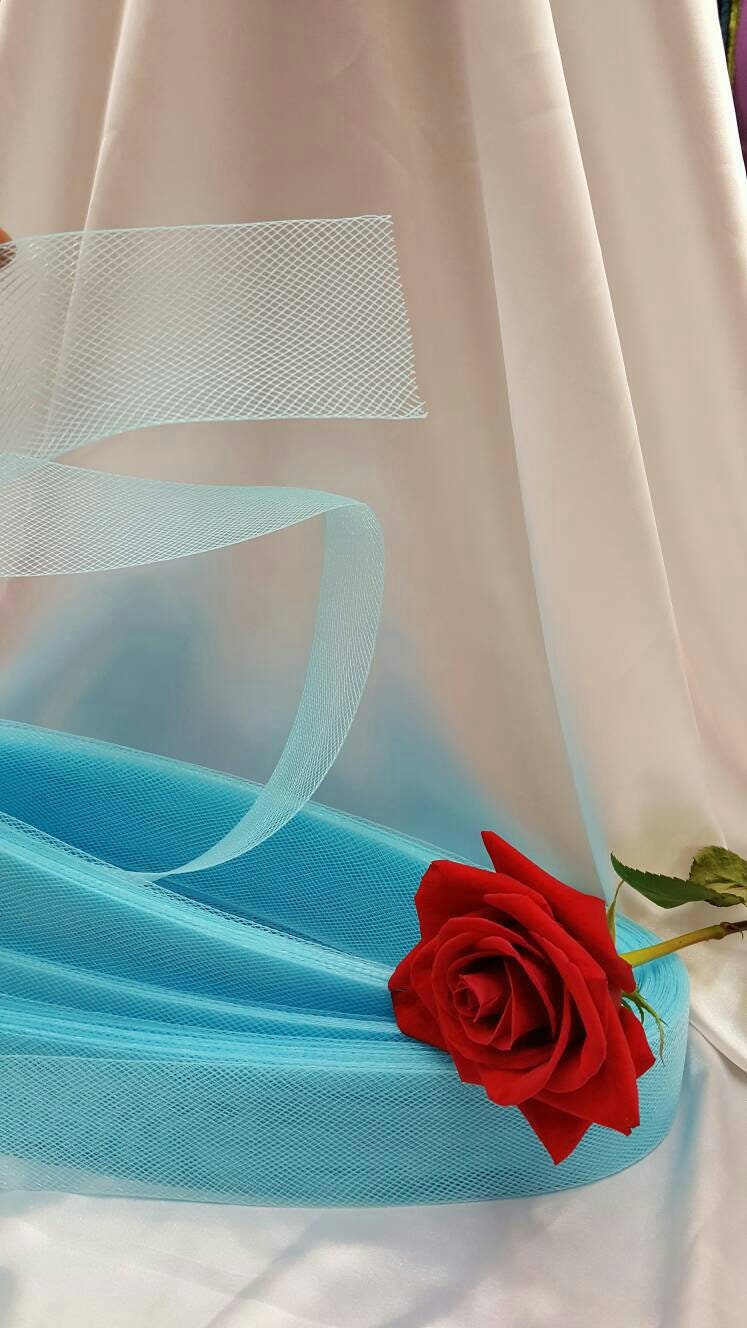 Horsehair Braid Crinoline Trim Turquoise
