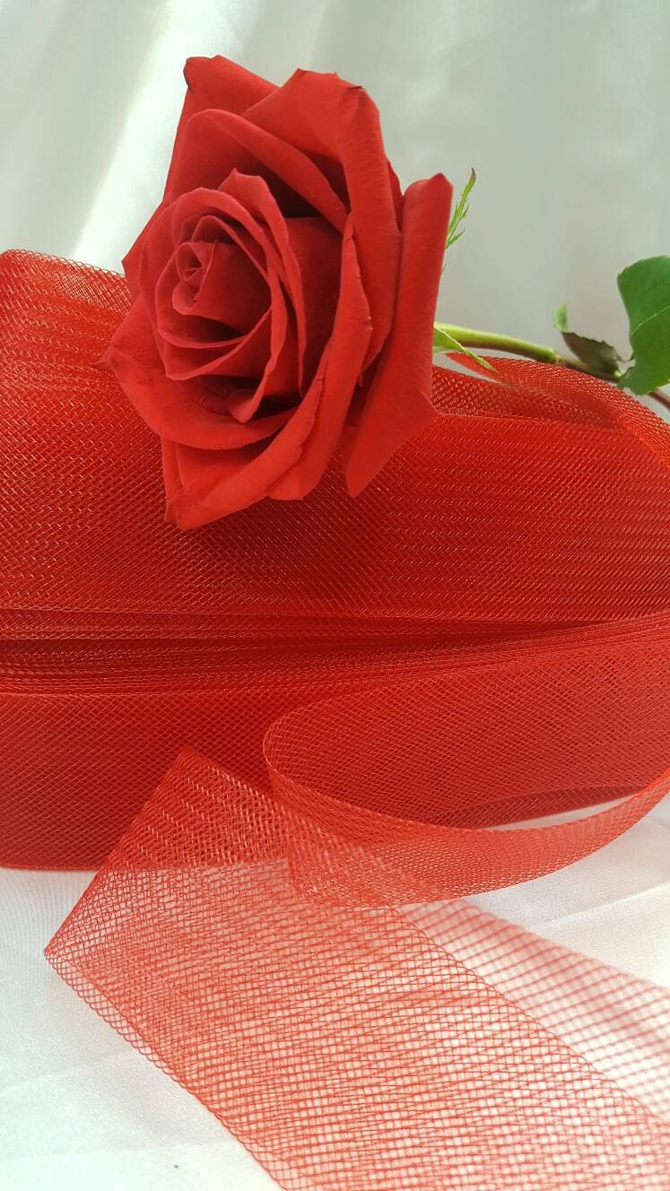 Horsehair Braid Crinoline Trim Red