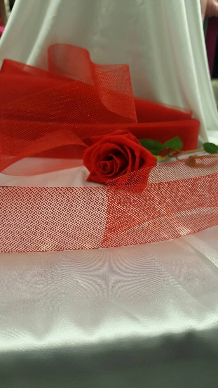 Horsehair Braid Crinoline Trim Red