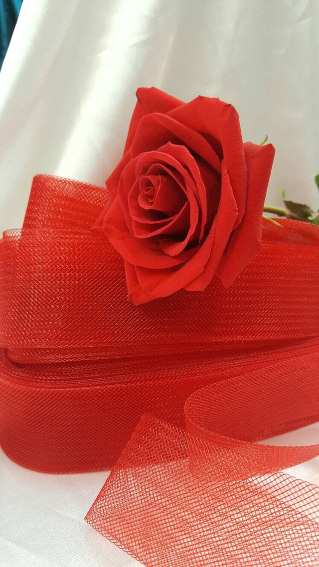 Horsehair Braid Crinoline Trim Red