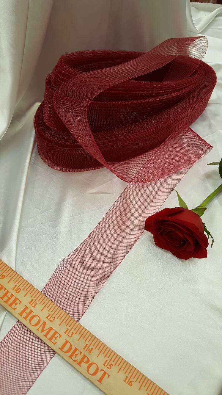 Horsehair Braid Trim Burgundy
