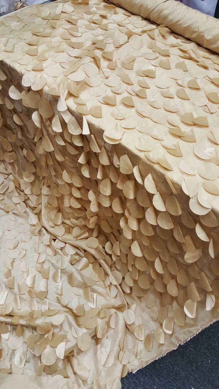 Gold Geometric Taffeta