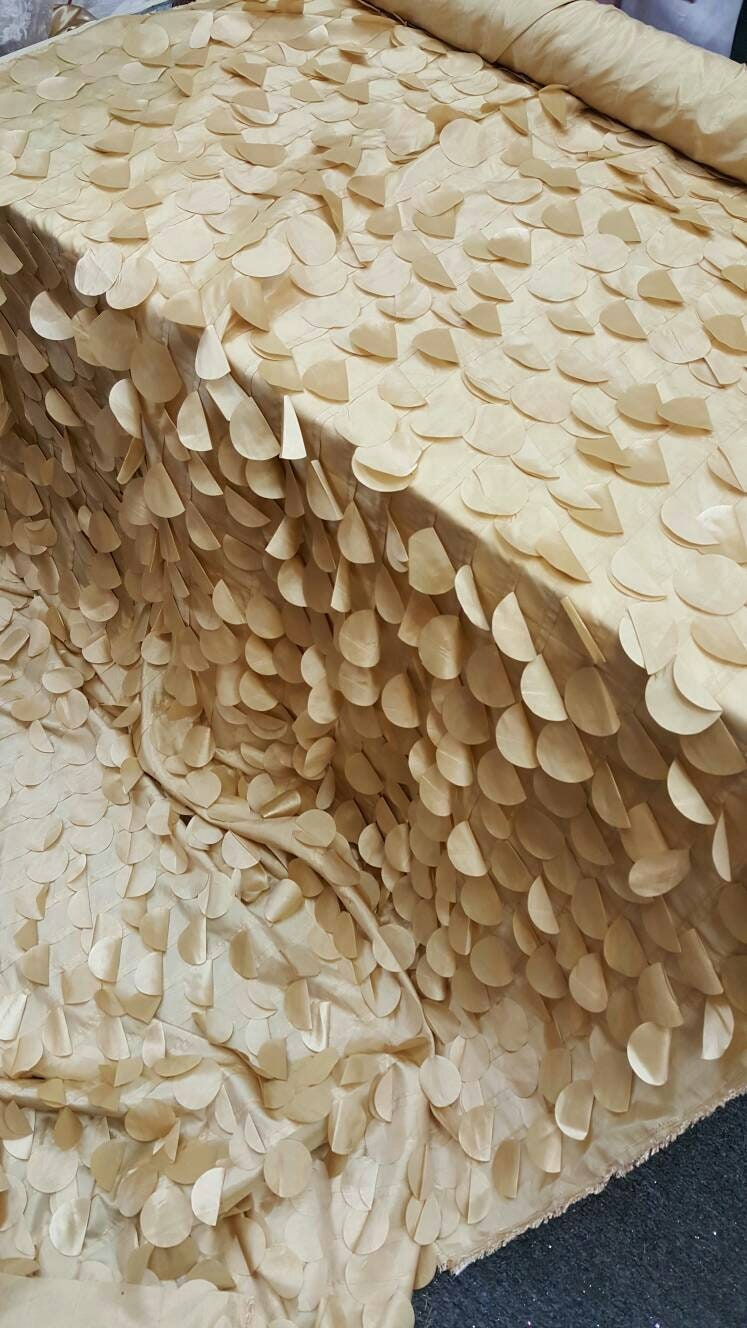 Gold Geometric Taffeta