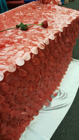 Taffeta Coral Petal Leaf Geometric