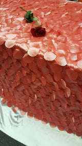 Taffeta Coral Petal Leaf Geometric