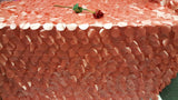 Taffeta Coral Petal Leaf Geometric