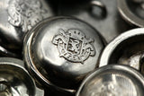 Metal Shank Button Reflective Silver 36L