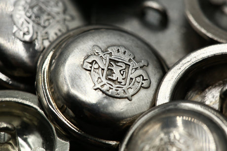Metal Shank Button Reflective Silver 36L