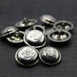 Metal Shank Button Reflective Silver 36L