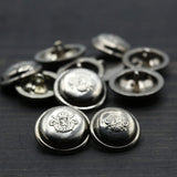 Metal Shank Button Reflective Silver 36L