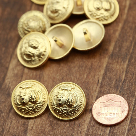 Gold Shank Button 32L 20mm