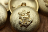 Anchor Emblem Shank Button Gold 36L