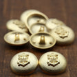 Anchor Emblem Shank Button Gold 36L