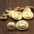 Wild Horse Metal Button Gold Shank
