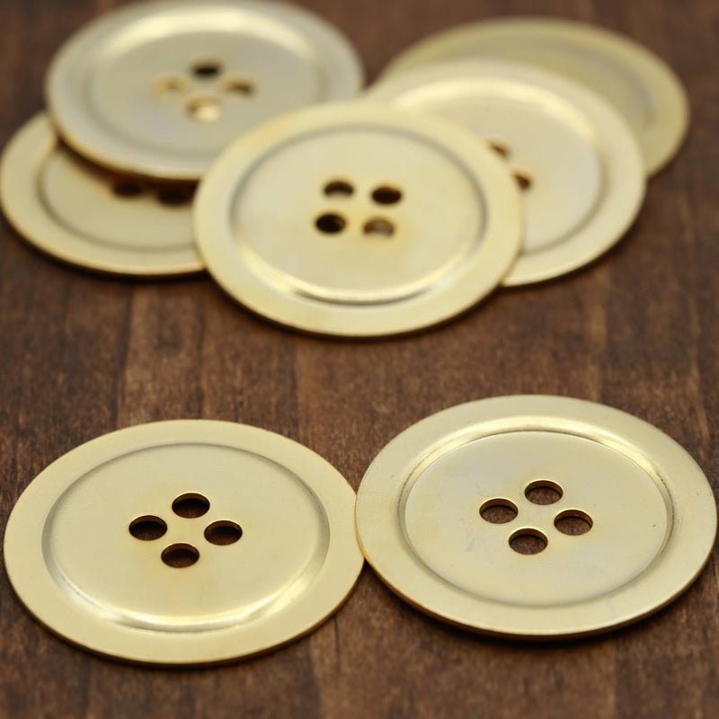 Gold Matte Four-Hole Button 38mm