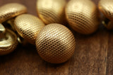 Gold Metal Shank Button 22L 14mm