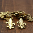 Gold Flor De Lis Shank Button 25mm