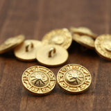 Gold Metal Astrology Button 24L 15mm