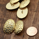 Gold Oval Shank Button 27mm