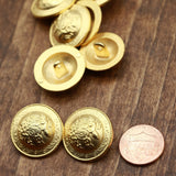 Gold Metal Dome Button 36L