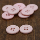 Pink Plastic Blouse Button 30L 19mm
