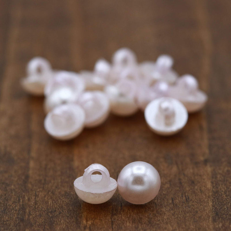 Pearl Button Pink 16L Shank