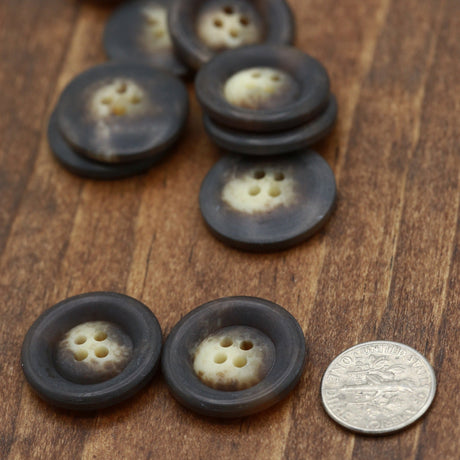 Tortoise Plastic Button 36L 23mm