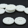 Plastic Button 12-Pack Off White Textured 27mm