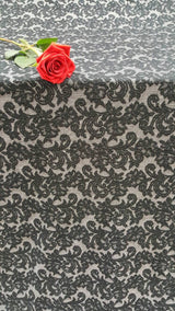 Stretch Black Jersey Knit Fabric