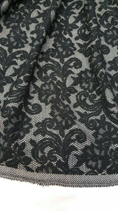 Stretch Black Jersey Knit Fabric