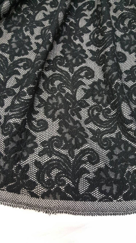 Stretch Black Jersey Knit Fabric
