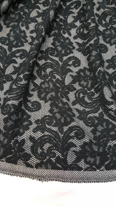 Stretch Black Jersey Knit Fabric