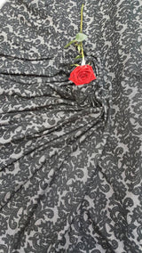Stretch Black Jersey Knit Fabric