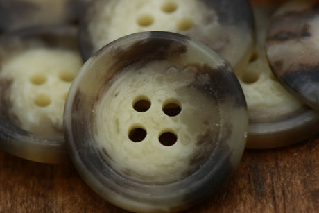 Beige Four-Hole Button 20mm
