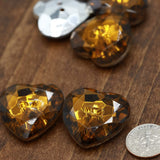 Heart Plastic Button 27mm Two-Hole