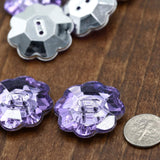 Flower Plastic Button 48L 30mm