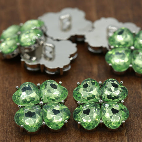 Flower Shank Button Acrylic 36L 23mm
