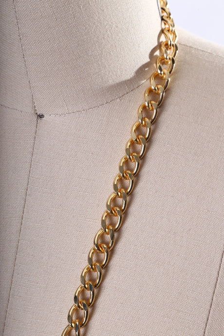 Metal Chain Trim 12mm Gold