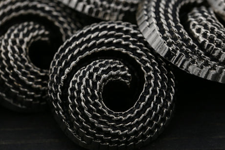 Shank Button Gunmetal Swirl Rope Effect 22L
