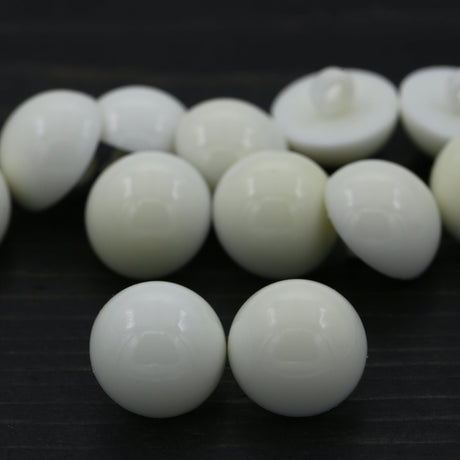 Faux Pearl Button Ivory 18mm Shank
